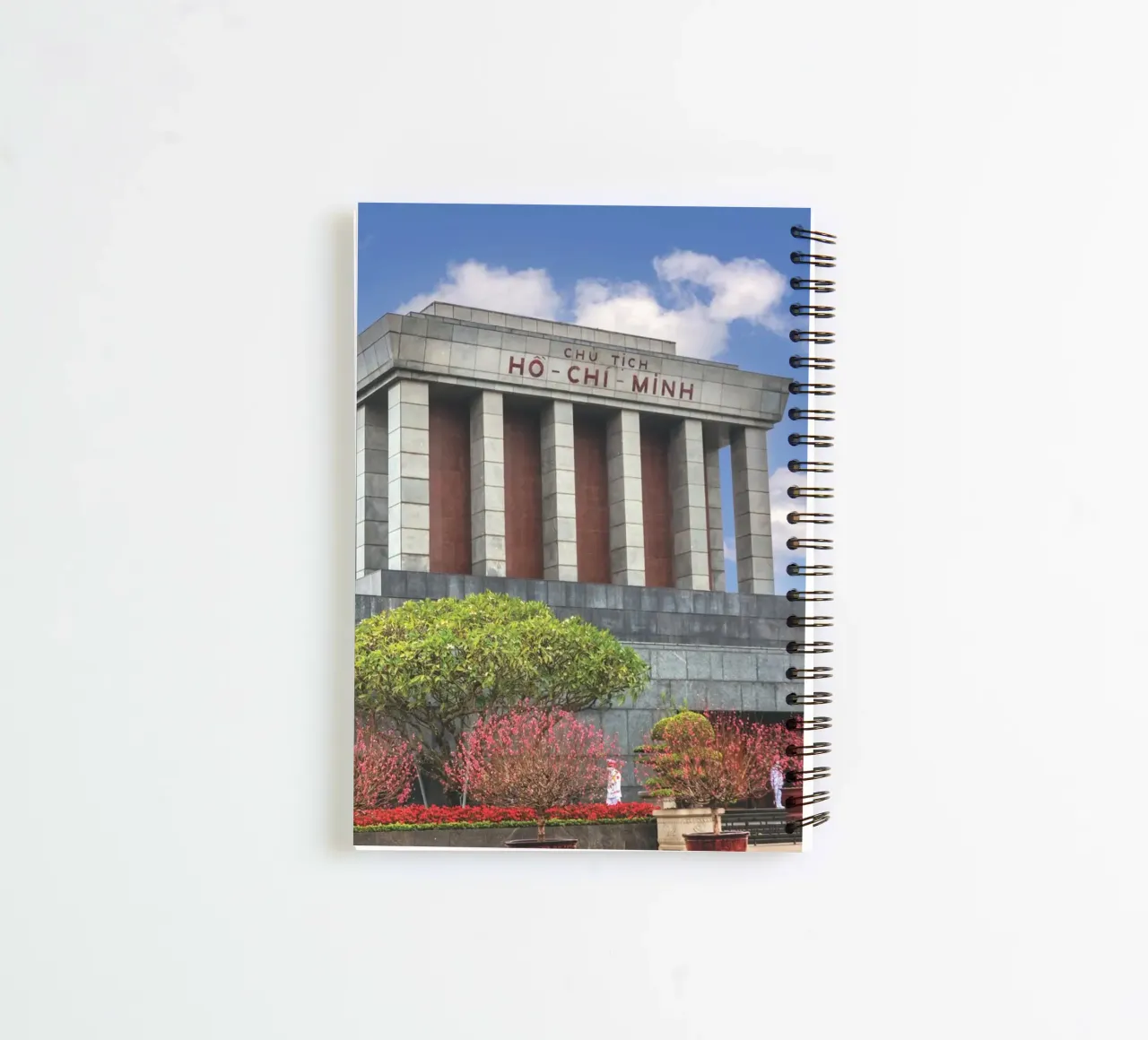 Ho Chi Minh Mausoleum spiral notebook by Dave Hare Photography