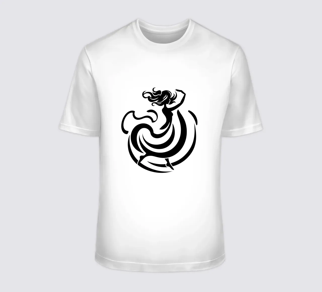 A graceful dancer in motion with flowing lines t-shirt by DesignDoodle