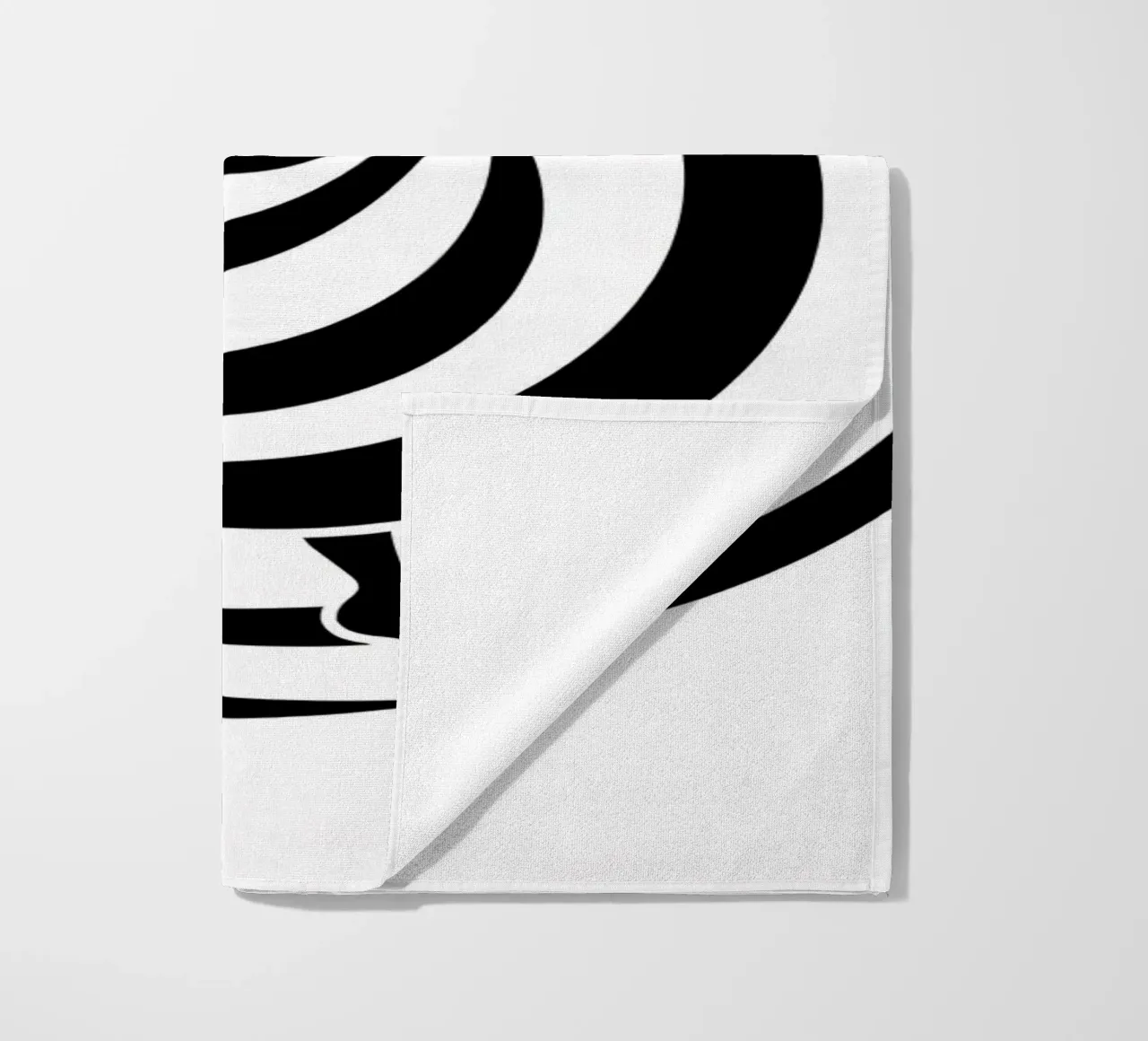 A graceful dancer in motion with flowing lines beach towel by DesignDoodle