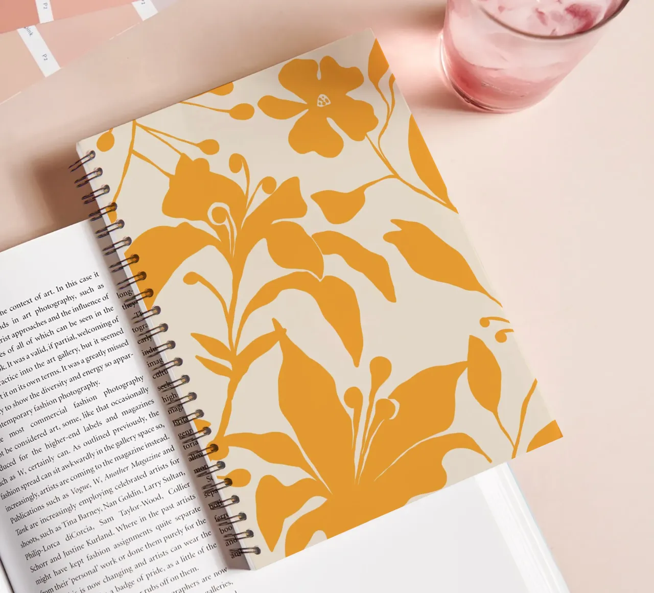 Delicate Line No 2 spiral notebook by treechild