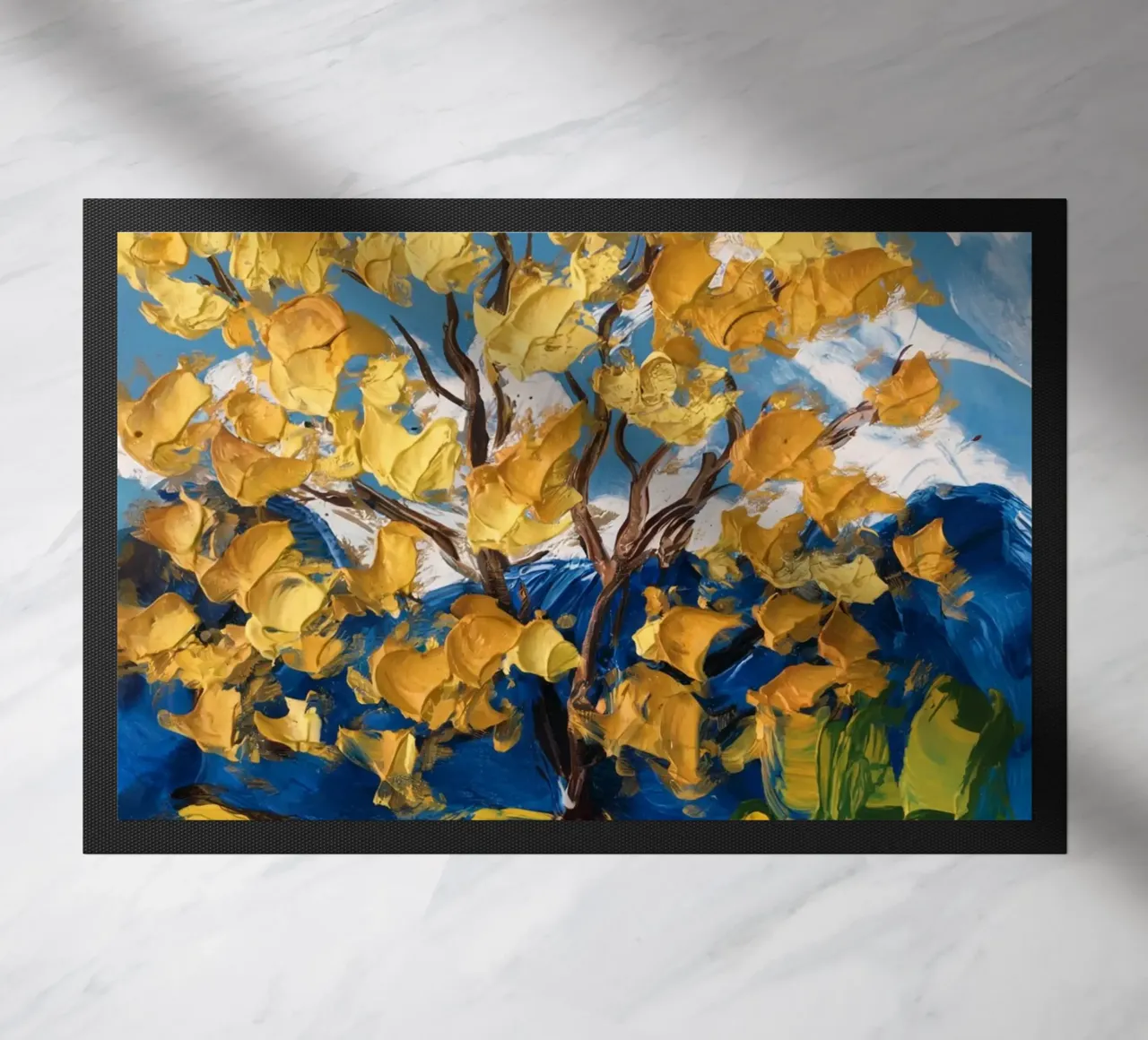 Albero giallo zerbino da logic