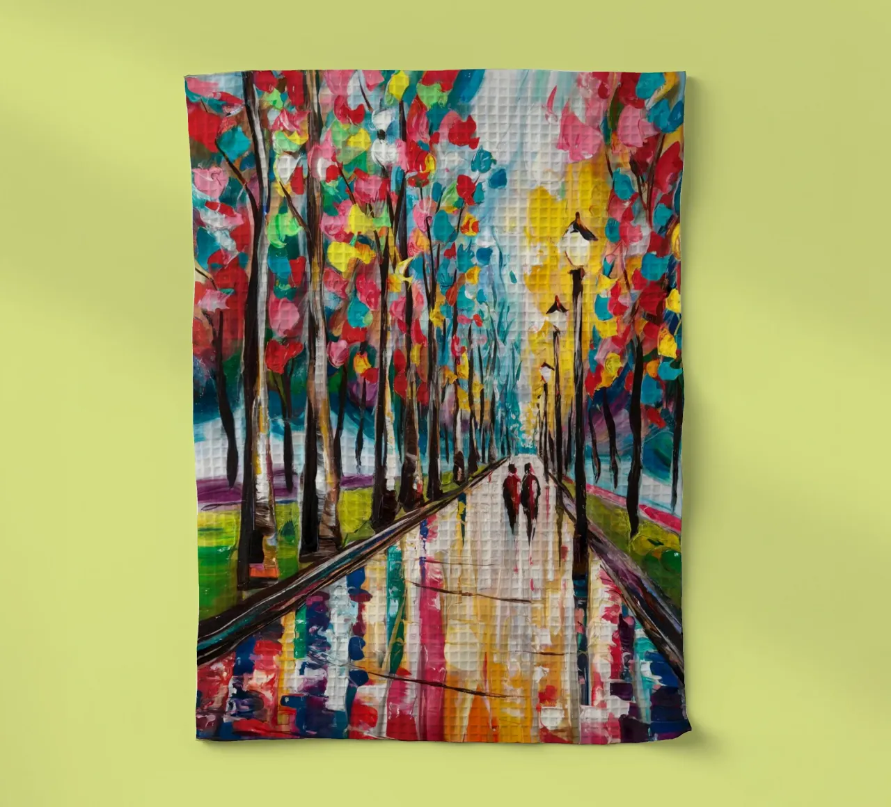 Jour de pluie dans le parc torchon de logic