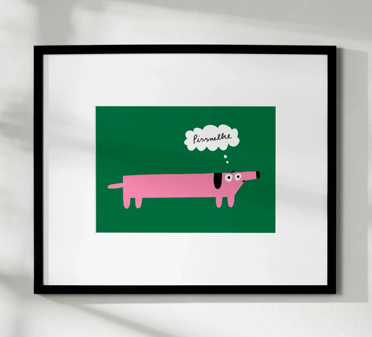 teckel poster avec cadre en aluminium de aucontraire