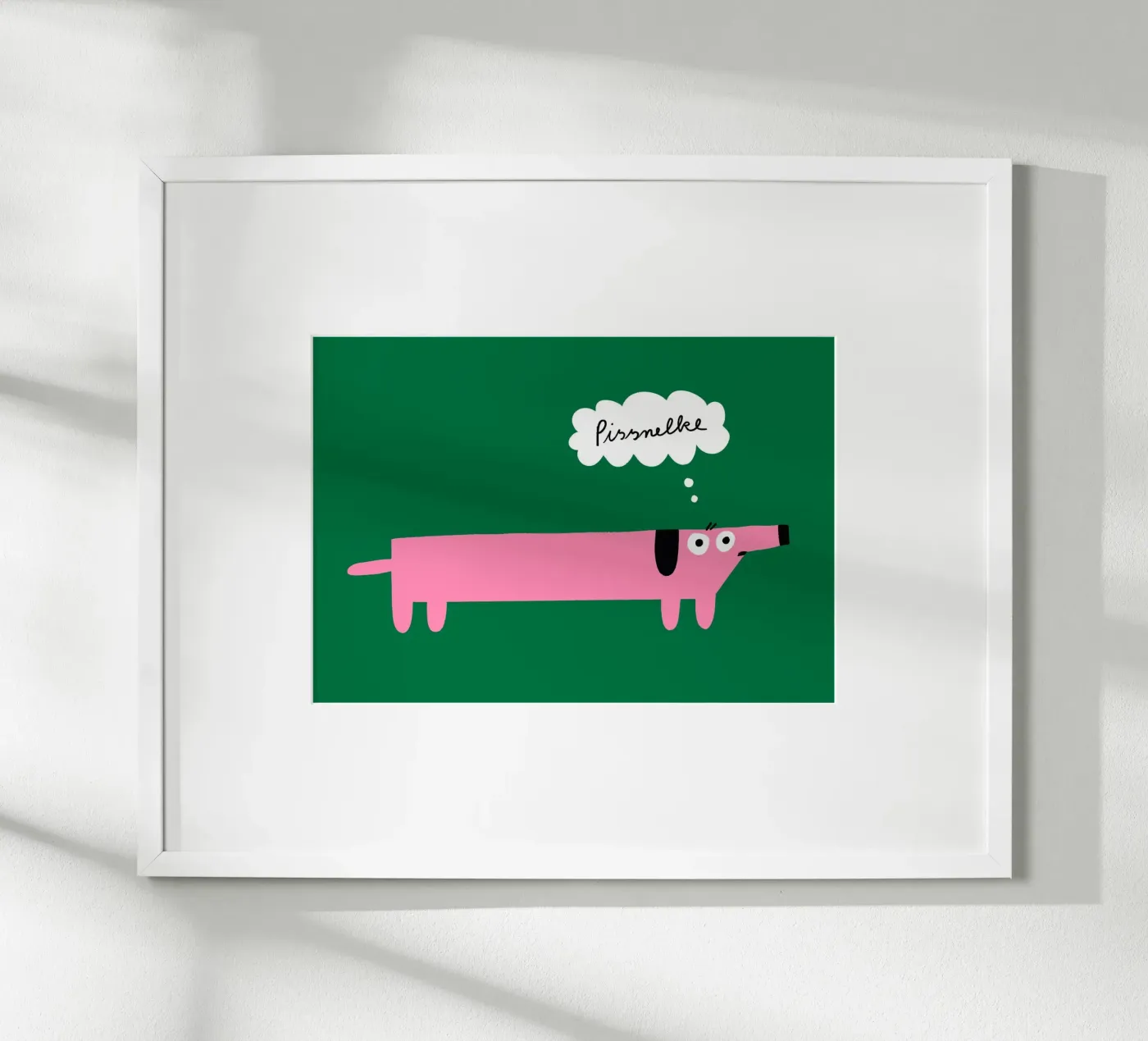 Uitscheldende teckel poster van aucontraire