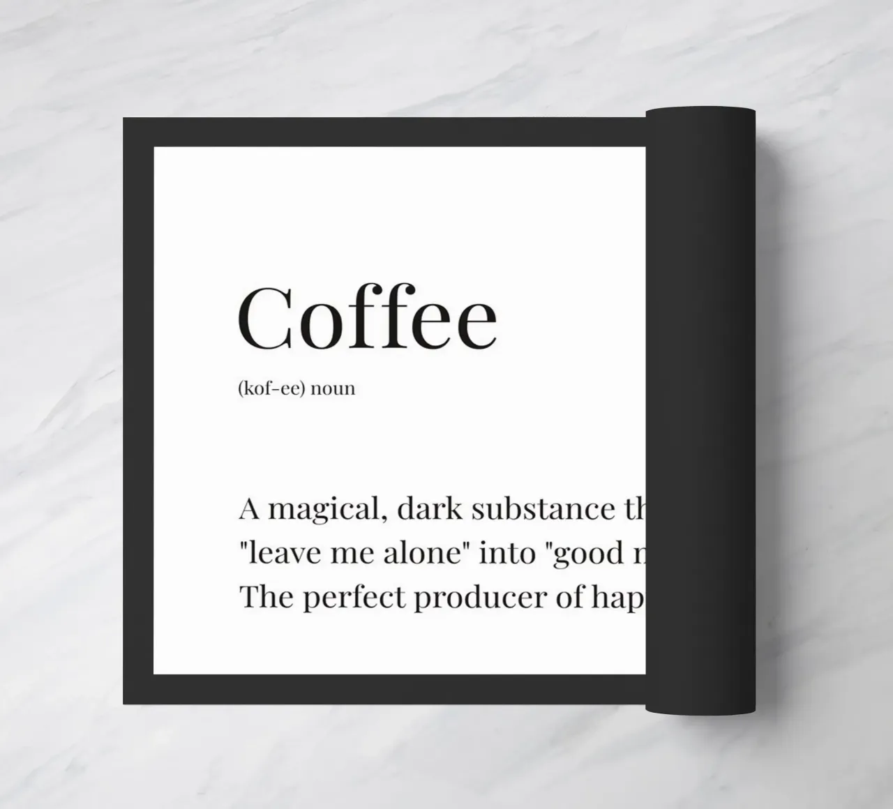 Definizione divertente di caffè zerbino da Paigaam Studio