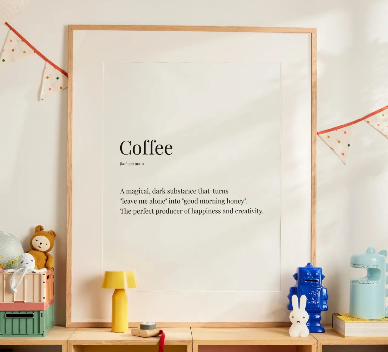 Definizione divertente di caffè poster da Paigaam Studio