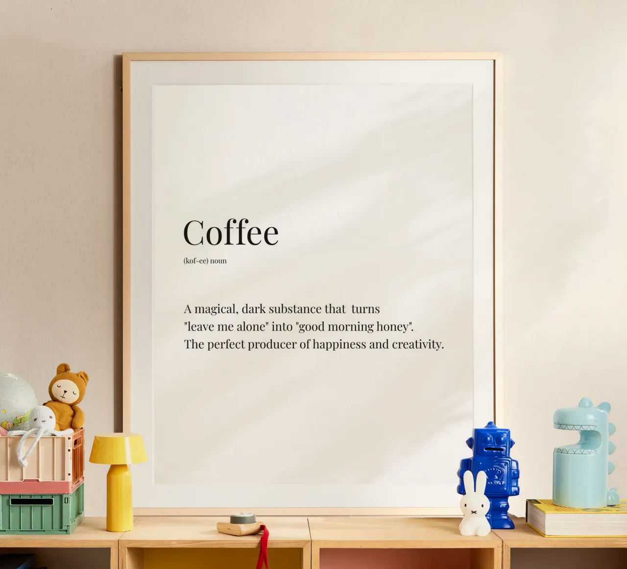 Definizione divertente di caffè poster da Paigaam Studio