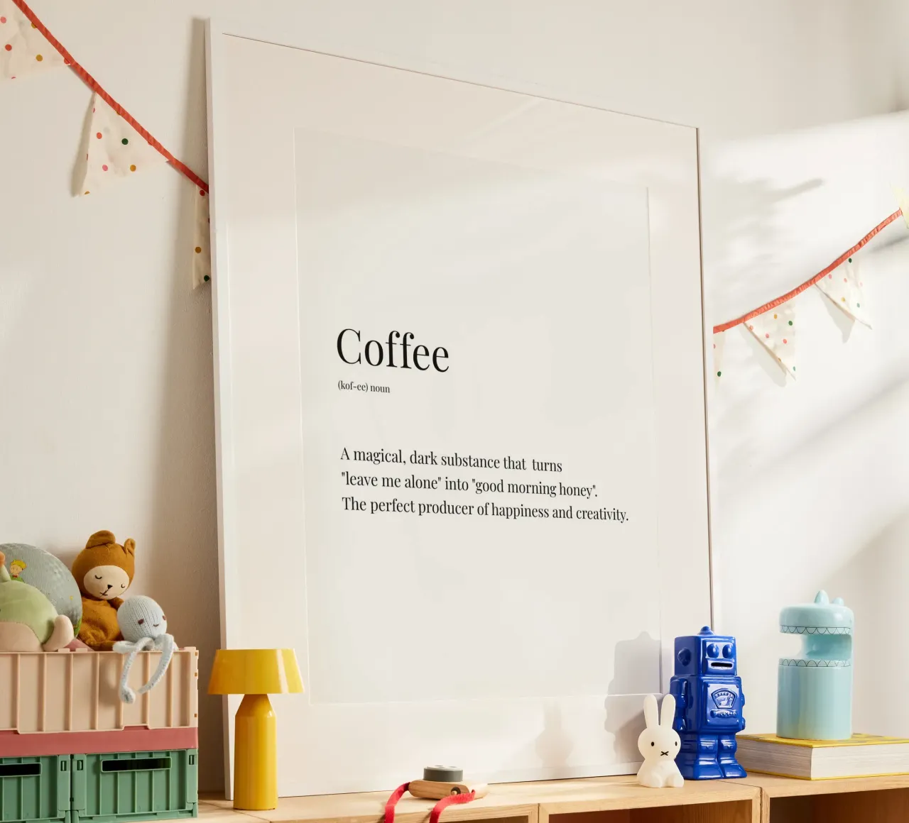 Definizione divertente di caffè poster da Paigaam Studio