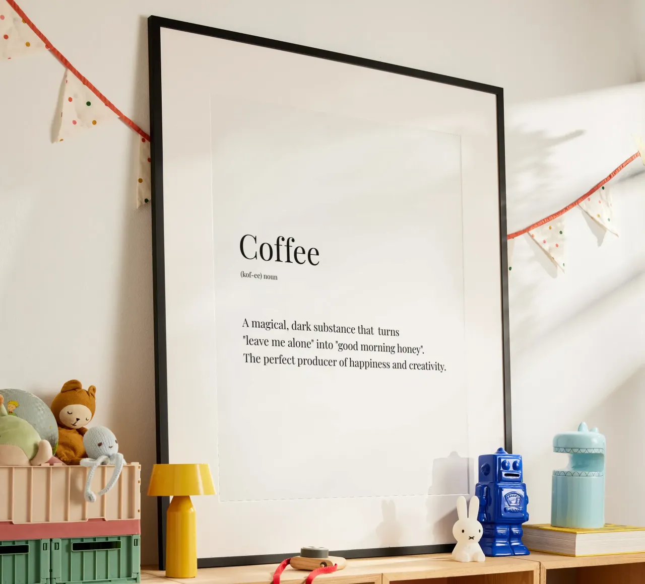 Definizione divertente di caffè poster da Paigaam Studio