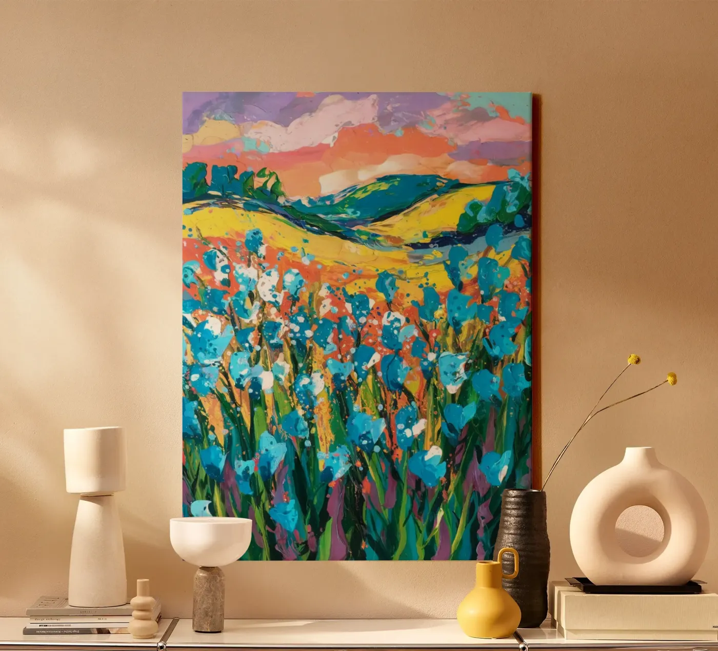 Orizzonte blu tela da logic