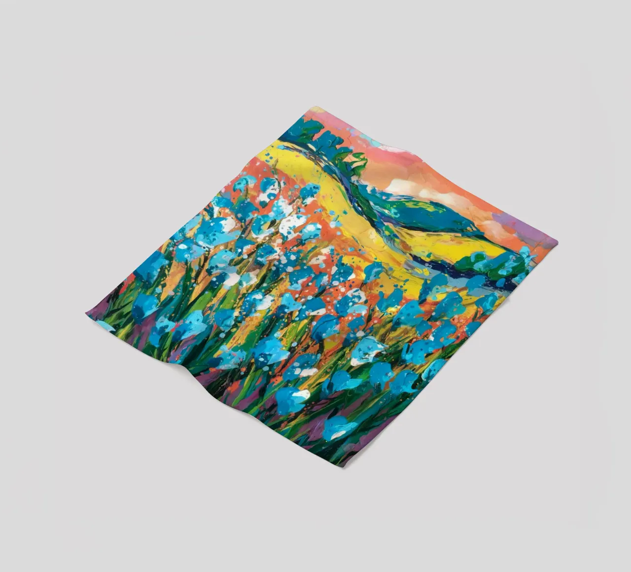 Blauer Horizont Fleecedecke von logic