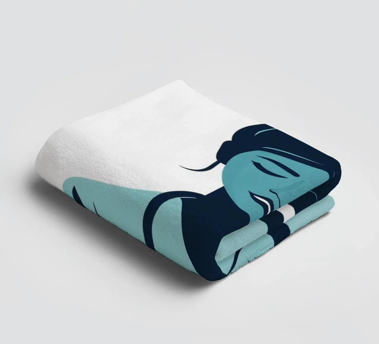 Illustrazione di un operatore sanitario con stetoscopio asciugamano da bagno da DesignDoodle