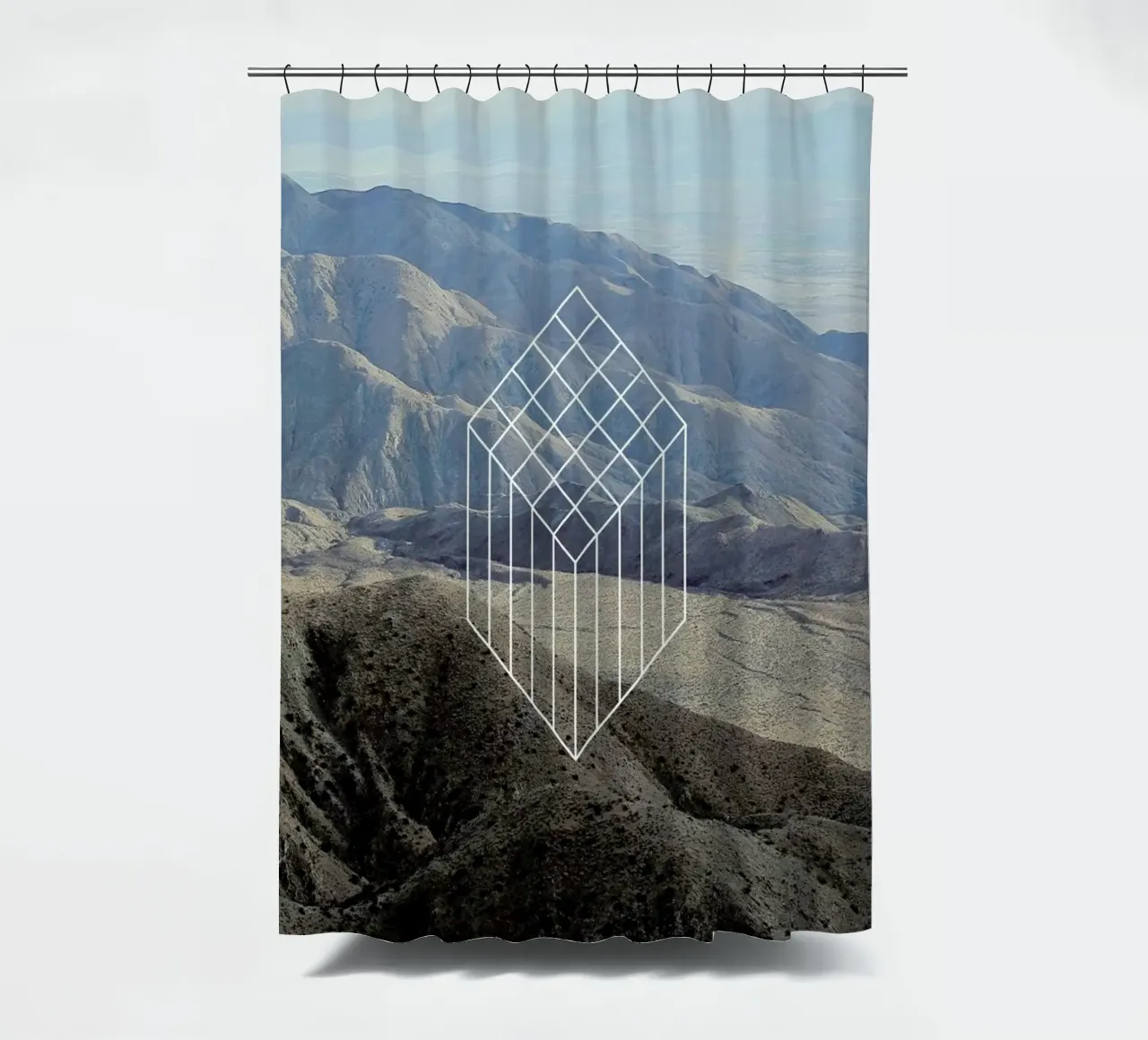 Coachella shower curtain by Nicolas Messaritis