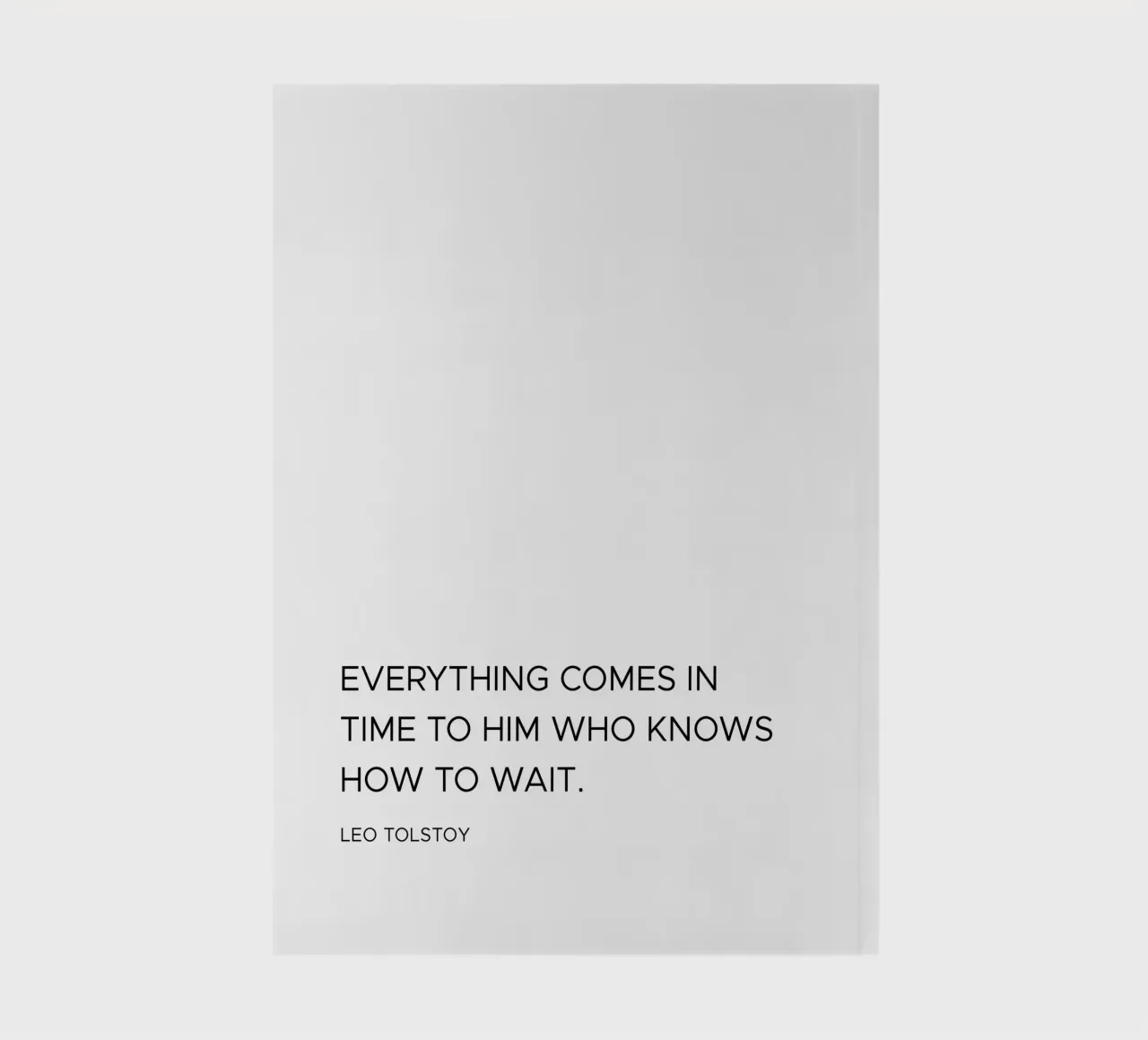 Everything comes in time quote notebook by Paigaam Studio