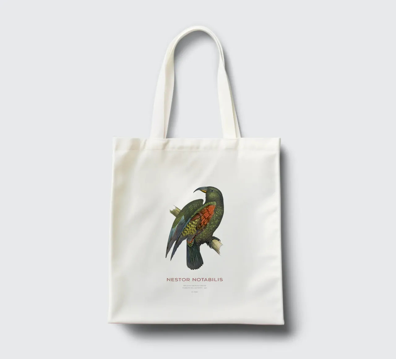 Kea o Nestor notabilis borsa in juta da Vintagrafica