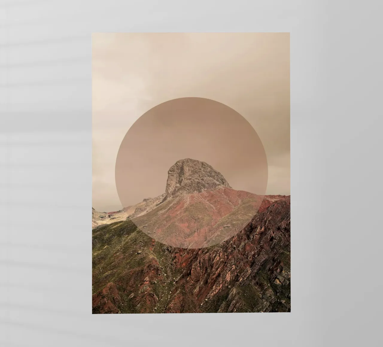 Mania Landscapes Circular 2 Andes (Peru) pellicola backlit da Mania Print Collection
