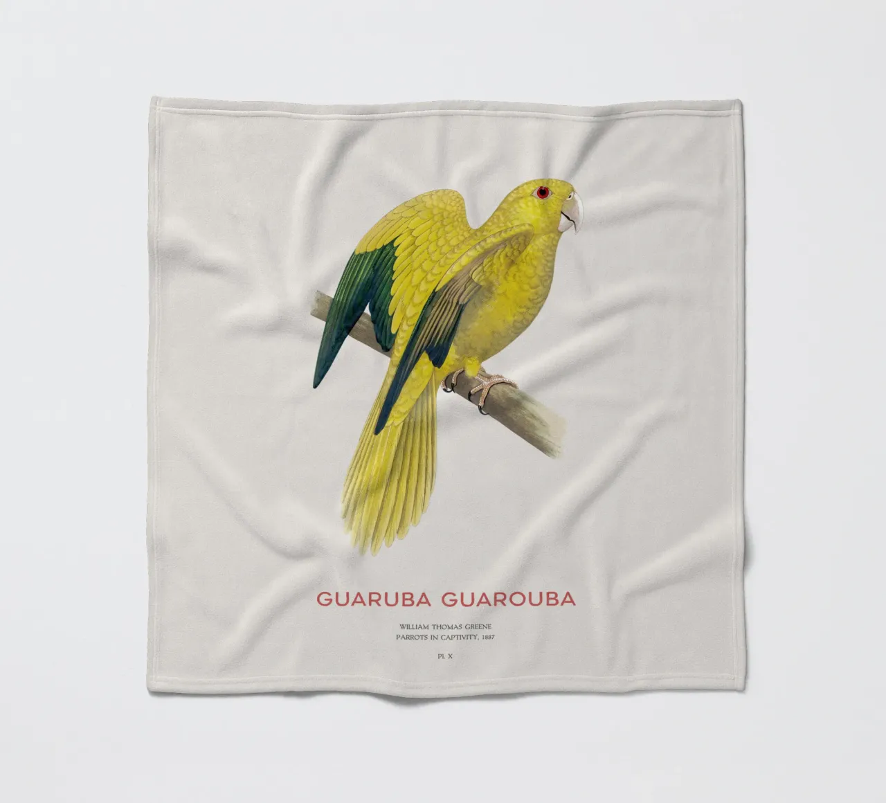 Goldsittich oder Guaruba guarouba Fleecedecke von Vintagrafica