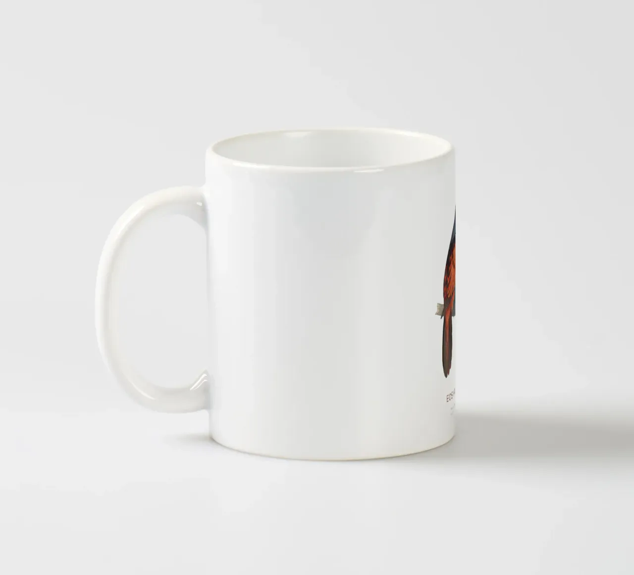 Rotblauer Lori oder Eos histrio Keramik Tasse von Vintagrafica