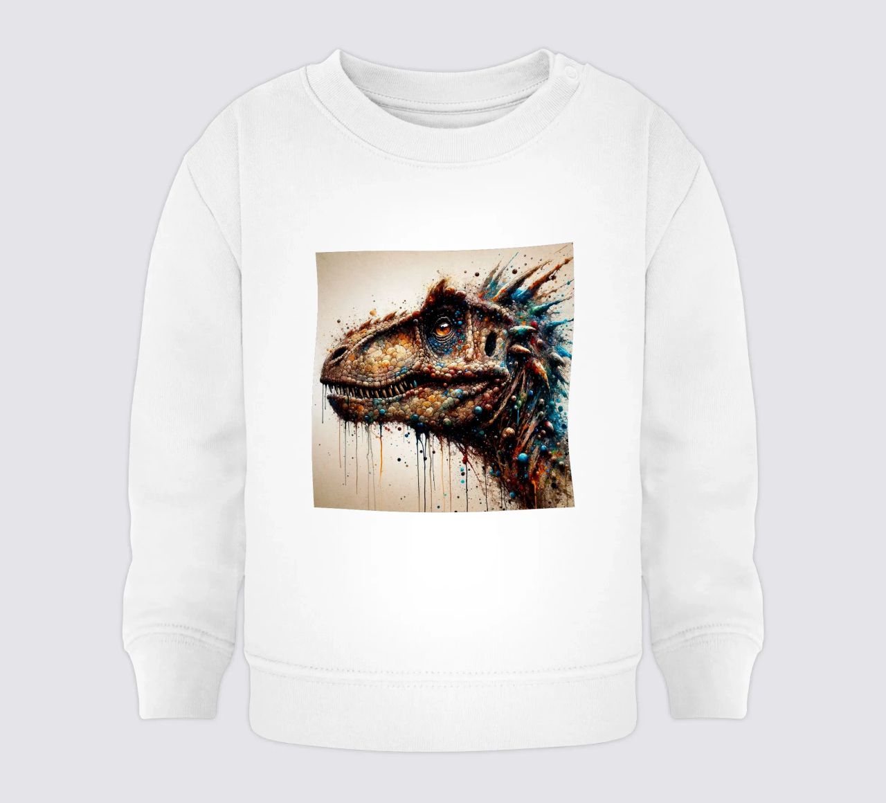 Dinosaurio poderoso sudadera de bebé de Chromatic Fusion Studio