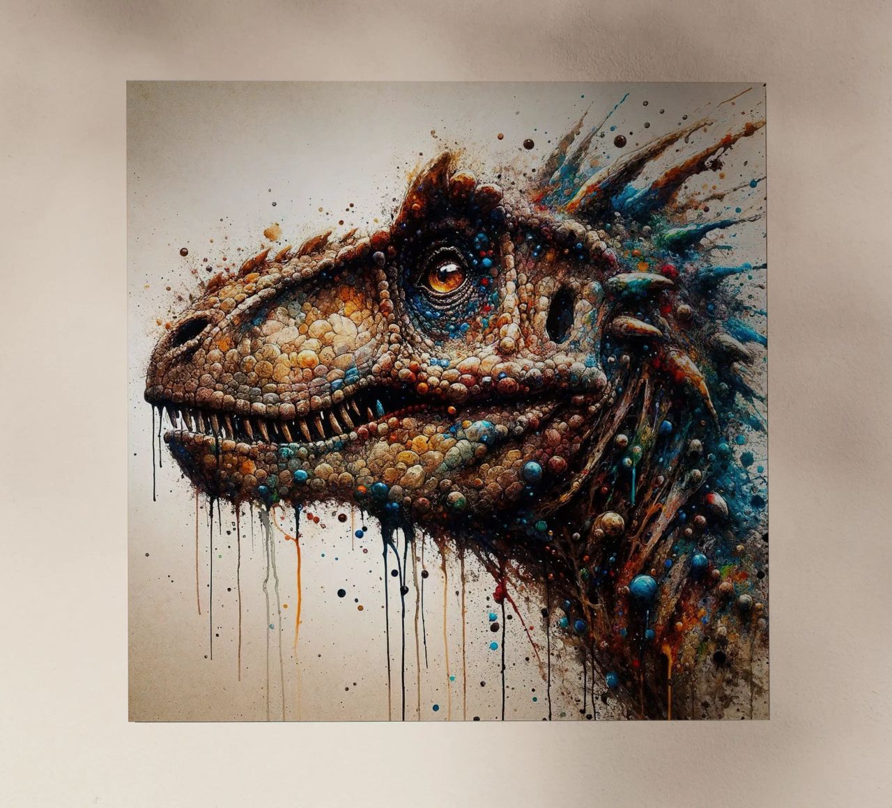 Dinosaurio poderoso lámina retroiluminada de Chromatic Fusion Studio