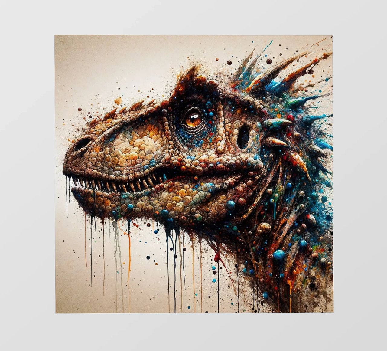 Dinosaurio poderoso lámina retroiluminada de Chromatic Fusion Studio