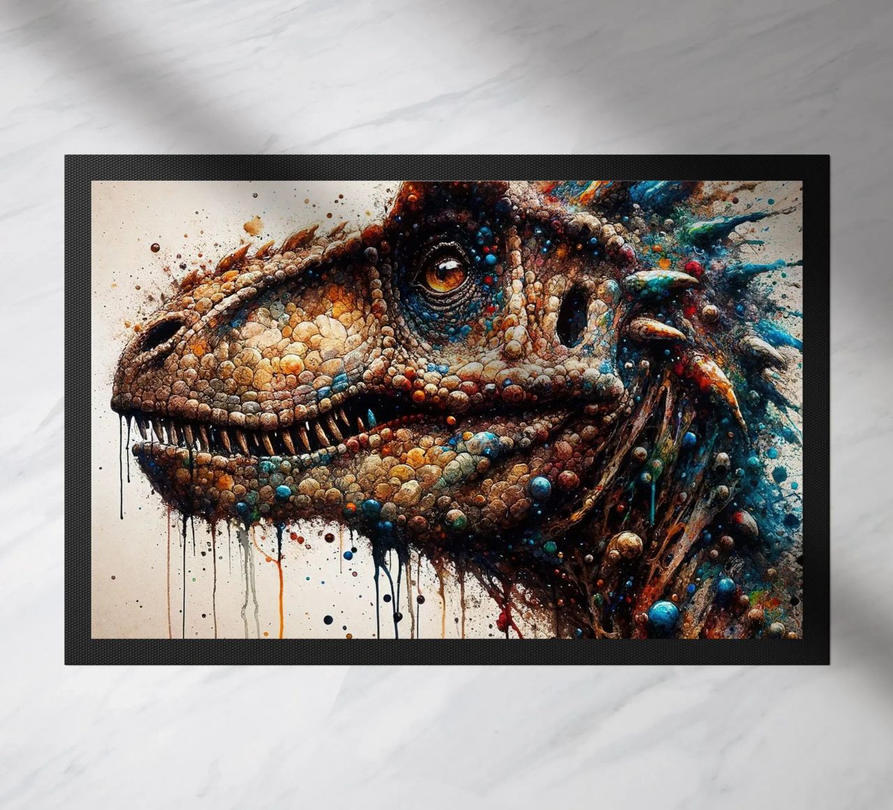 Dinosaurio poderoso felpudo de Chromatic Fusion Studio