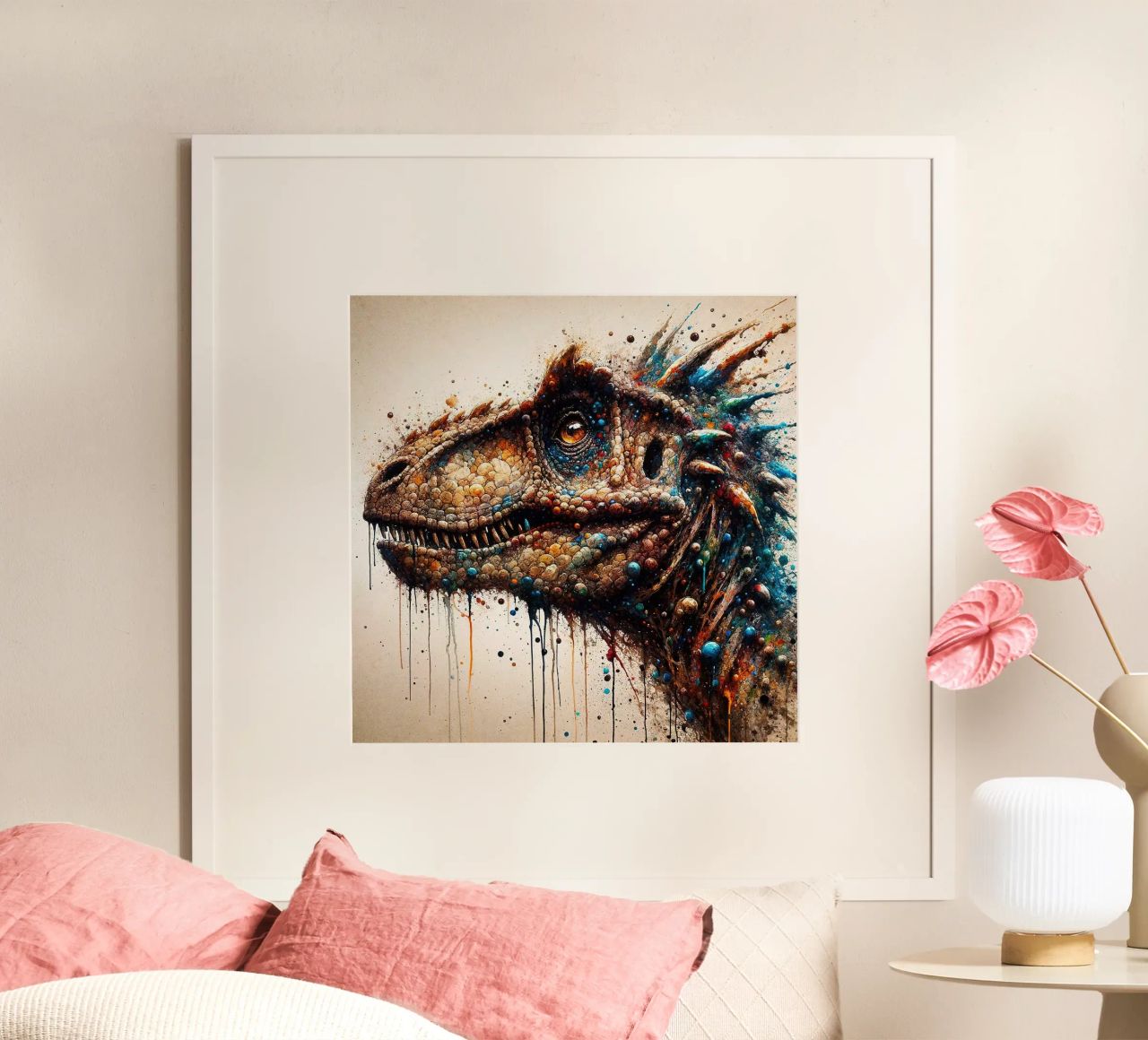 Dinosaurio poderoso poster de Chromatic Fusion Studio