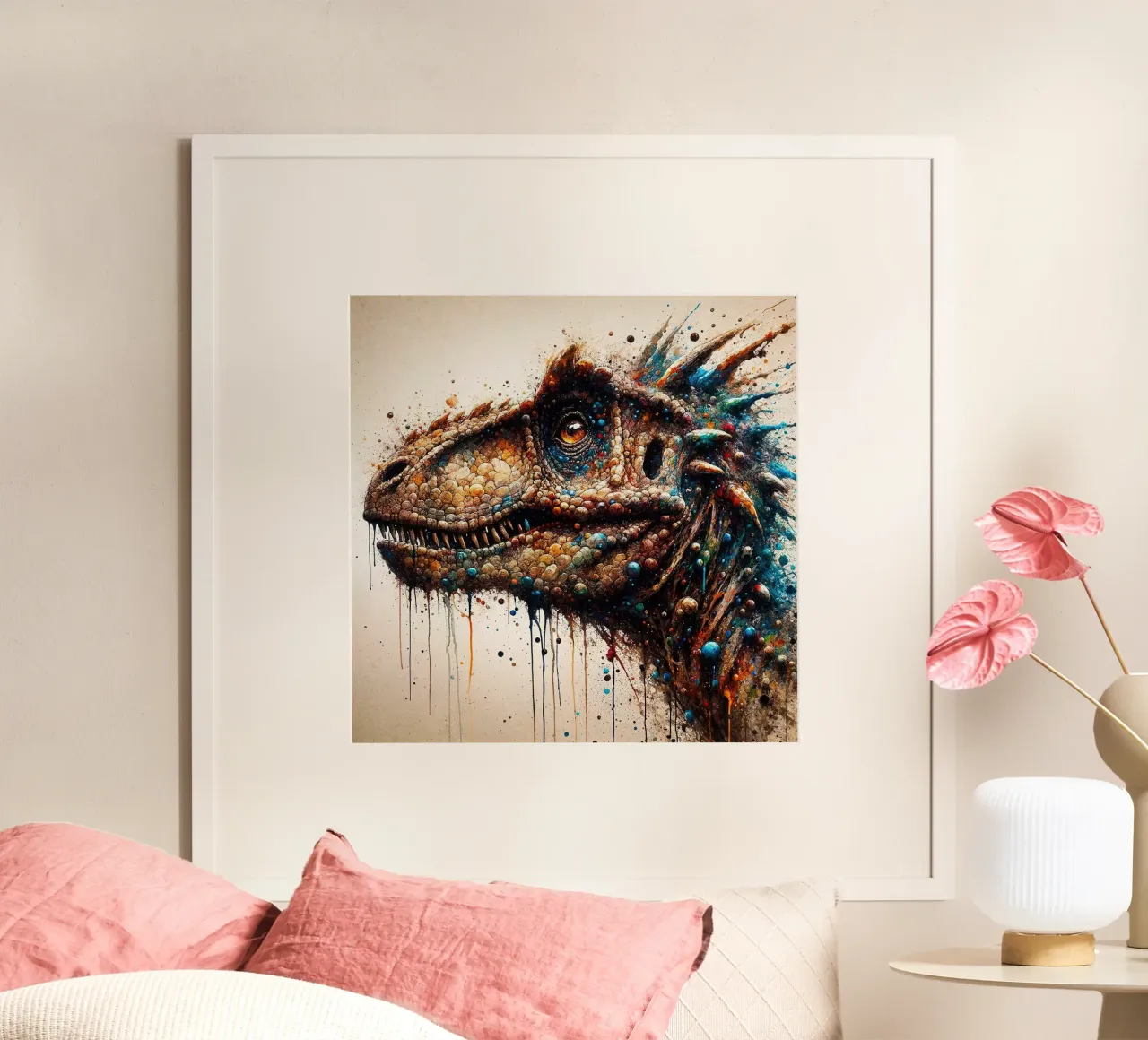 Dinosauro potente poster da Chromatic Fusion Studio