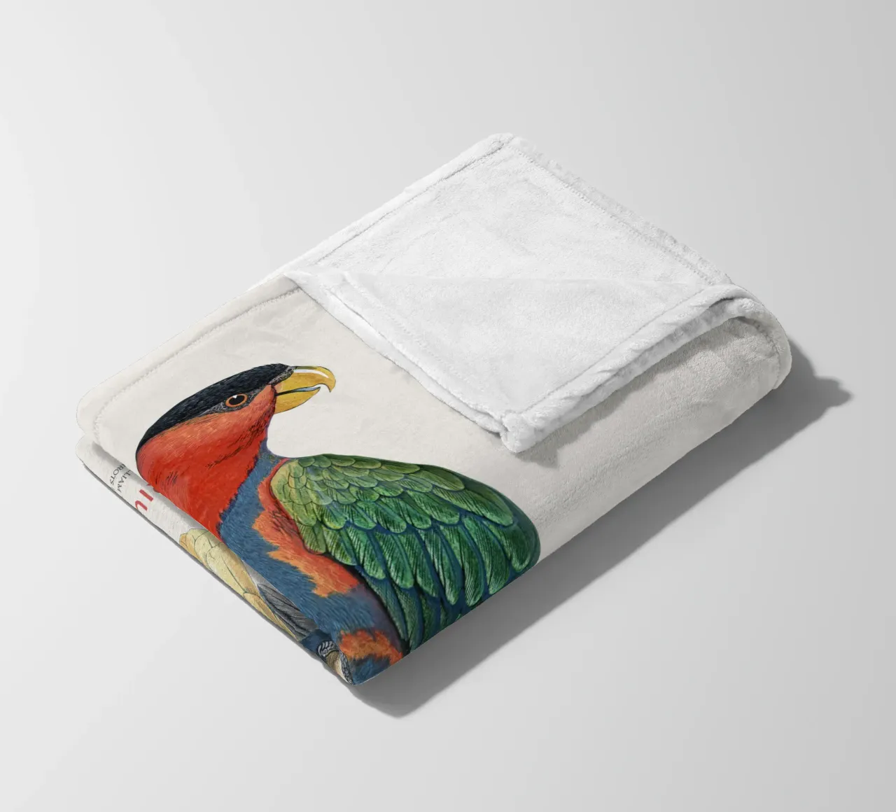 Schwarzkappenlori oder Loriuslori Fleecedecke von Vintagrafica