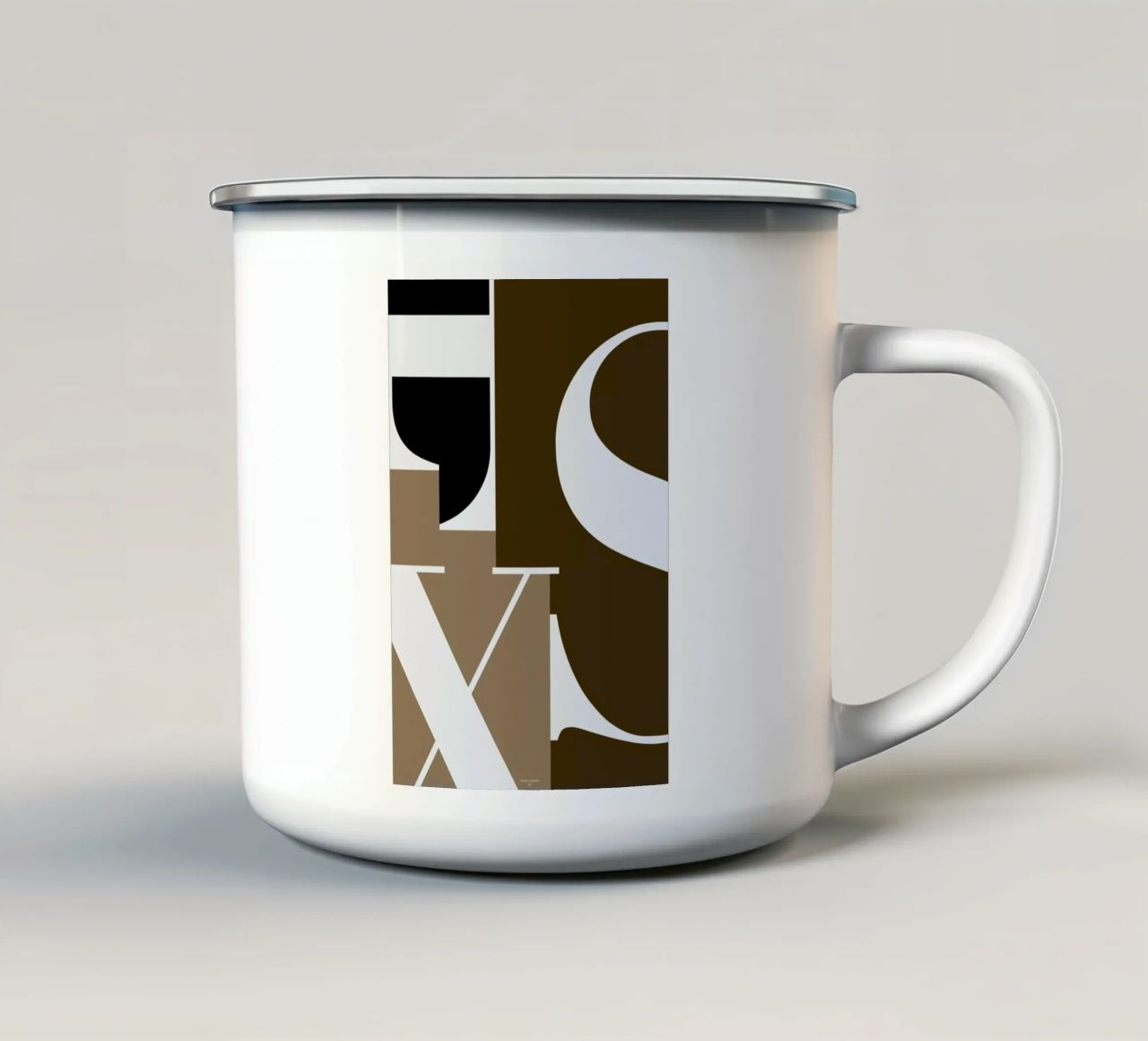 Letters in Love tazza in smalto da Nordic Creators