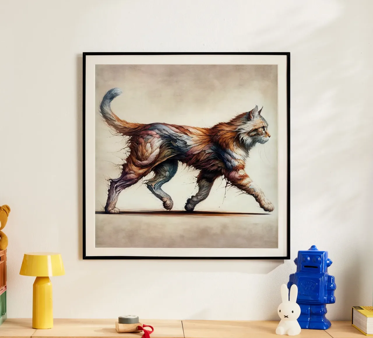 Gato poderoso poster de Chromatic Fusion Studio