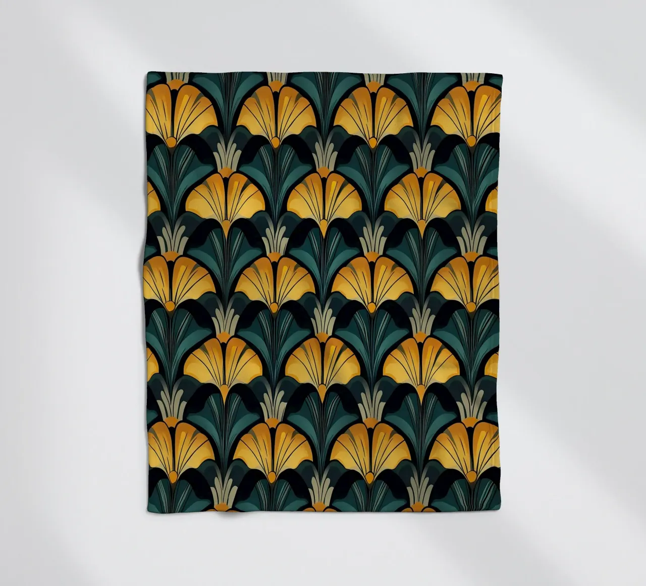 Art Deco coperta in pile da Golden Era