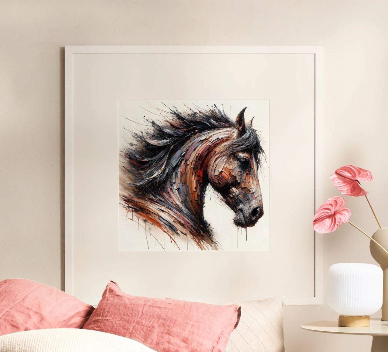 Powerful Horse poster by Chromatic Fusion Studio