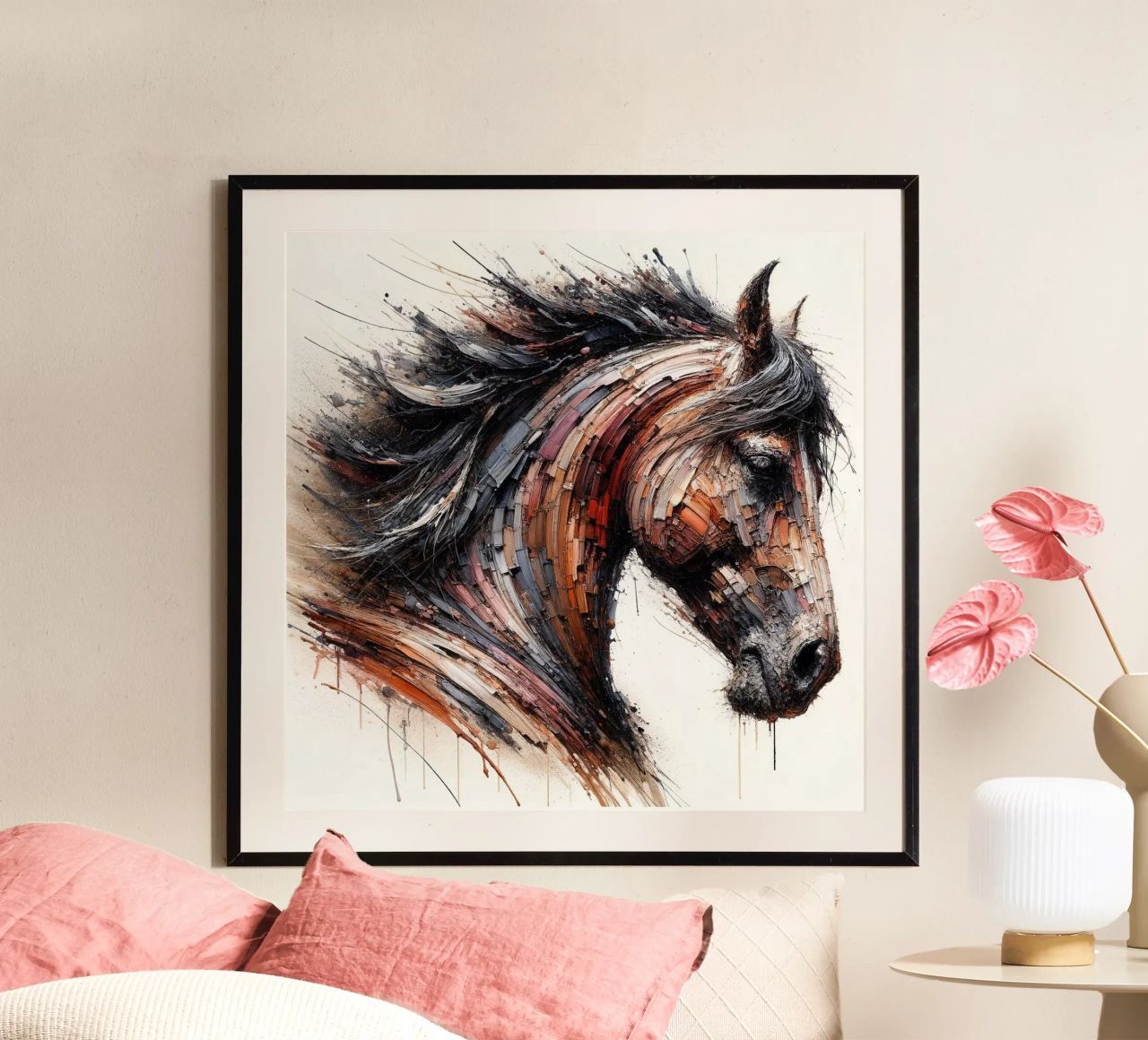 Powerful Horse poster by Chromatic Fusion Studio