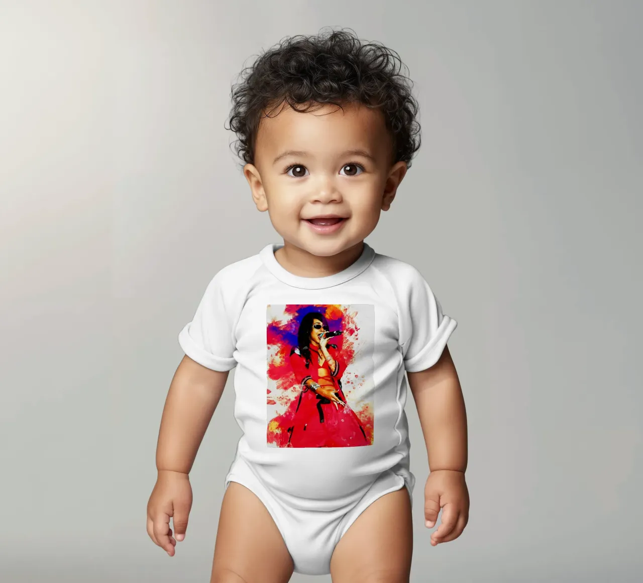 Sbaffo di Aaliyah body neonato maniche corte da Gunawan Rb