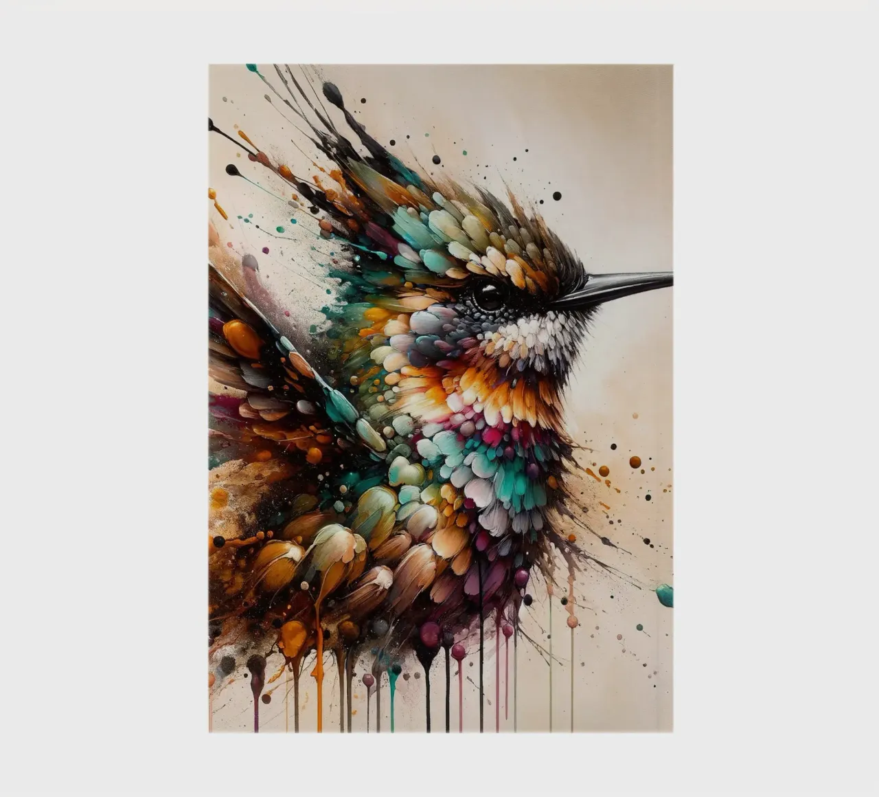 Powerful Hummingbird notebook by Chromatic Fusion Studio