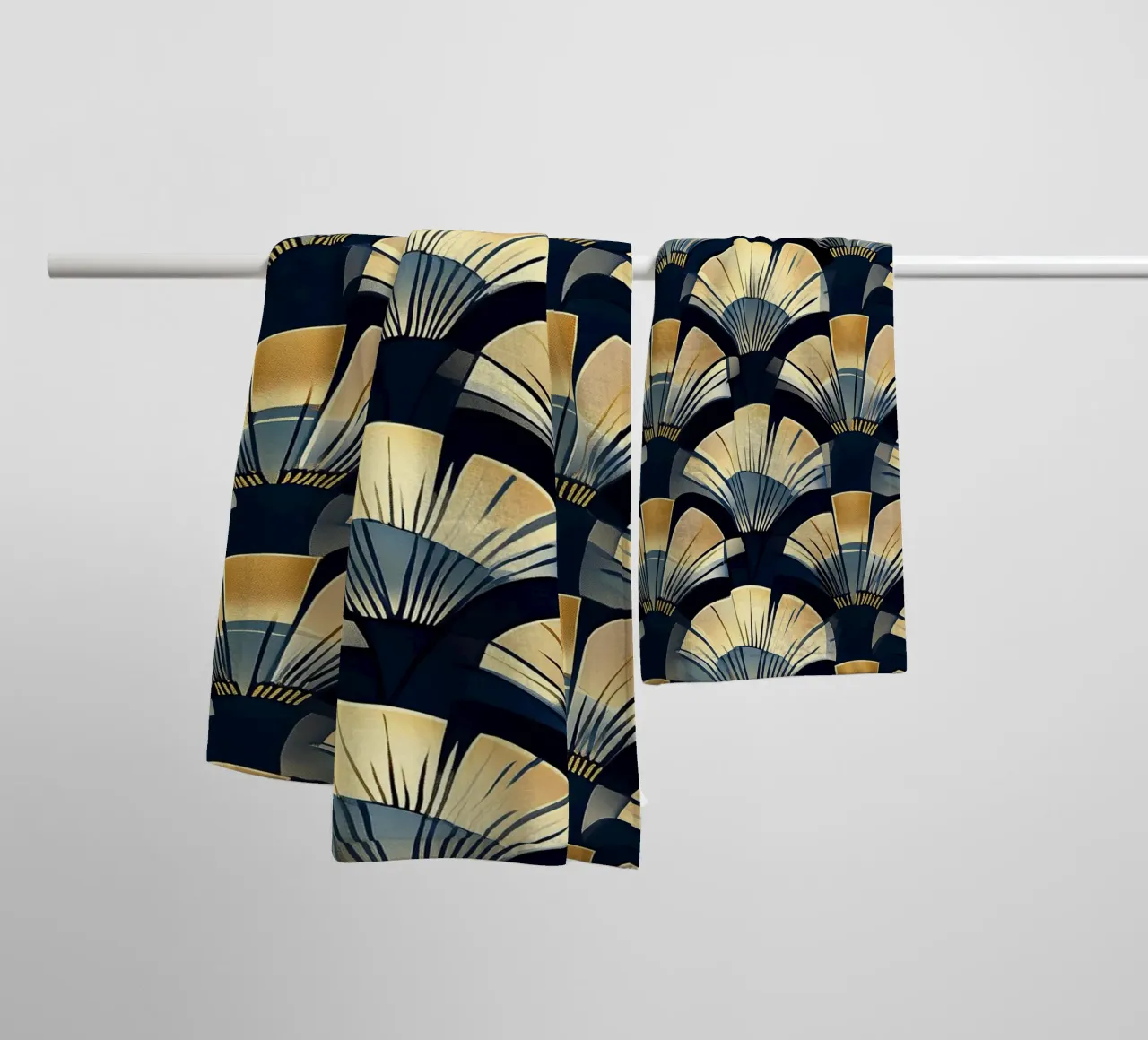 Art déco asciugamano da bagno da Golden Era