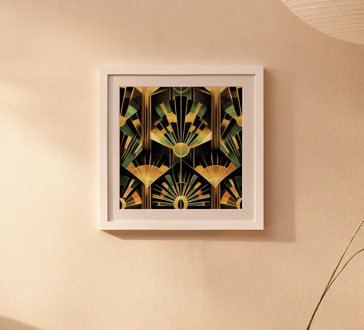 Art Deco - Architektur der Eleganz Poster mit Aluminium Rahmen von Golden Era