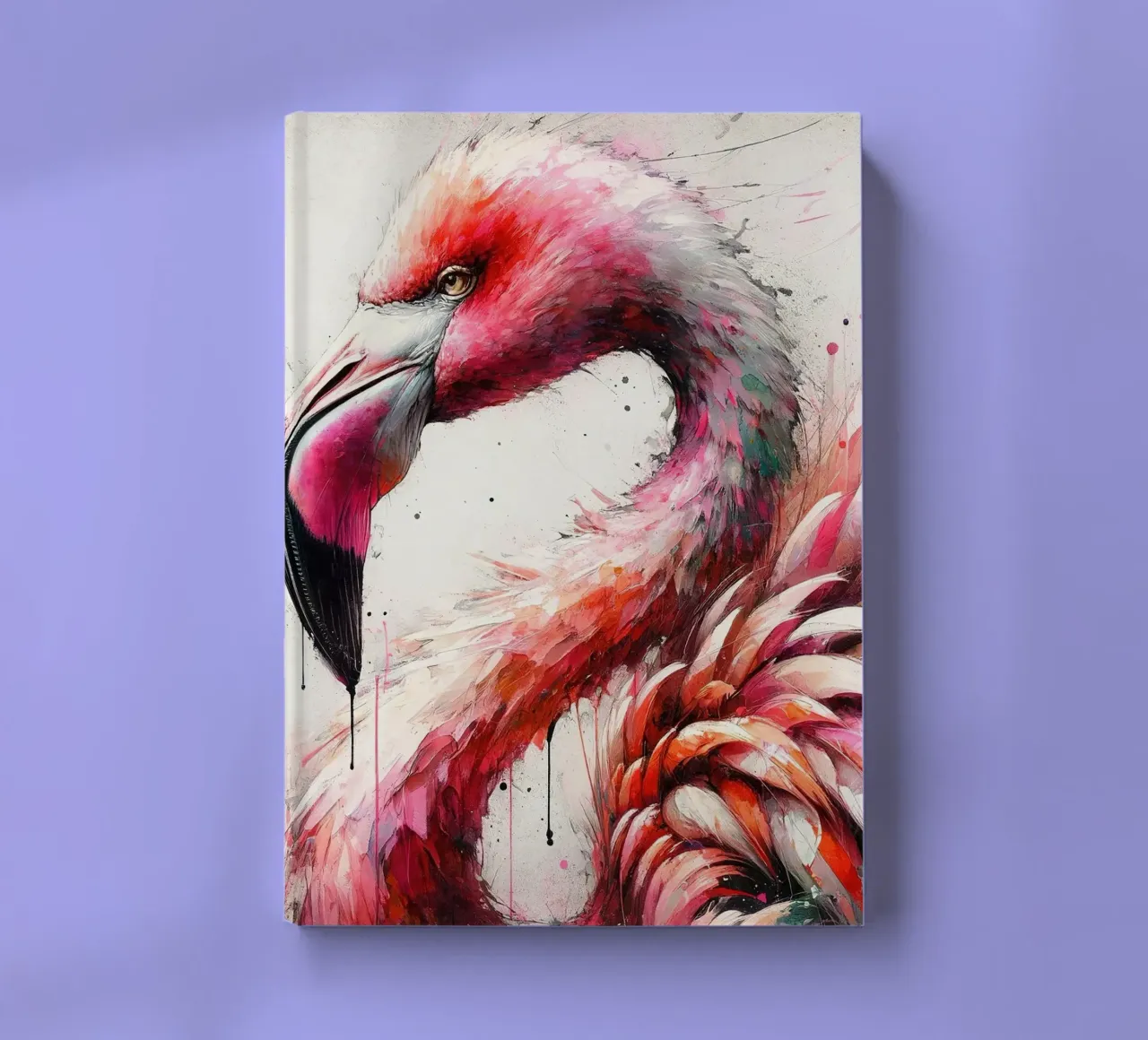 Watercolor Flamingo notebook by Chromatic Fusion Studio
