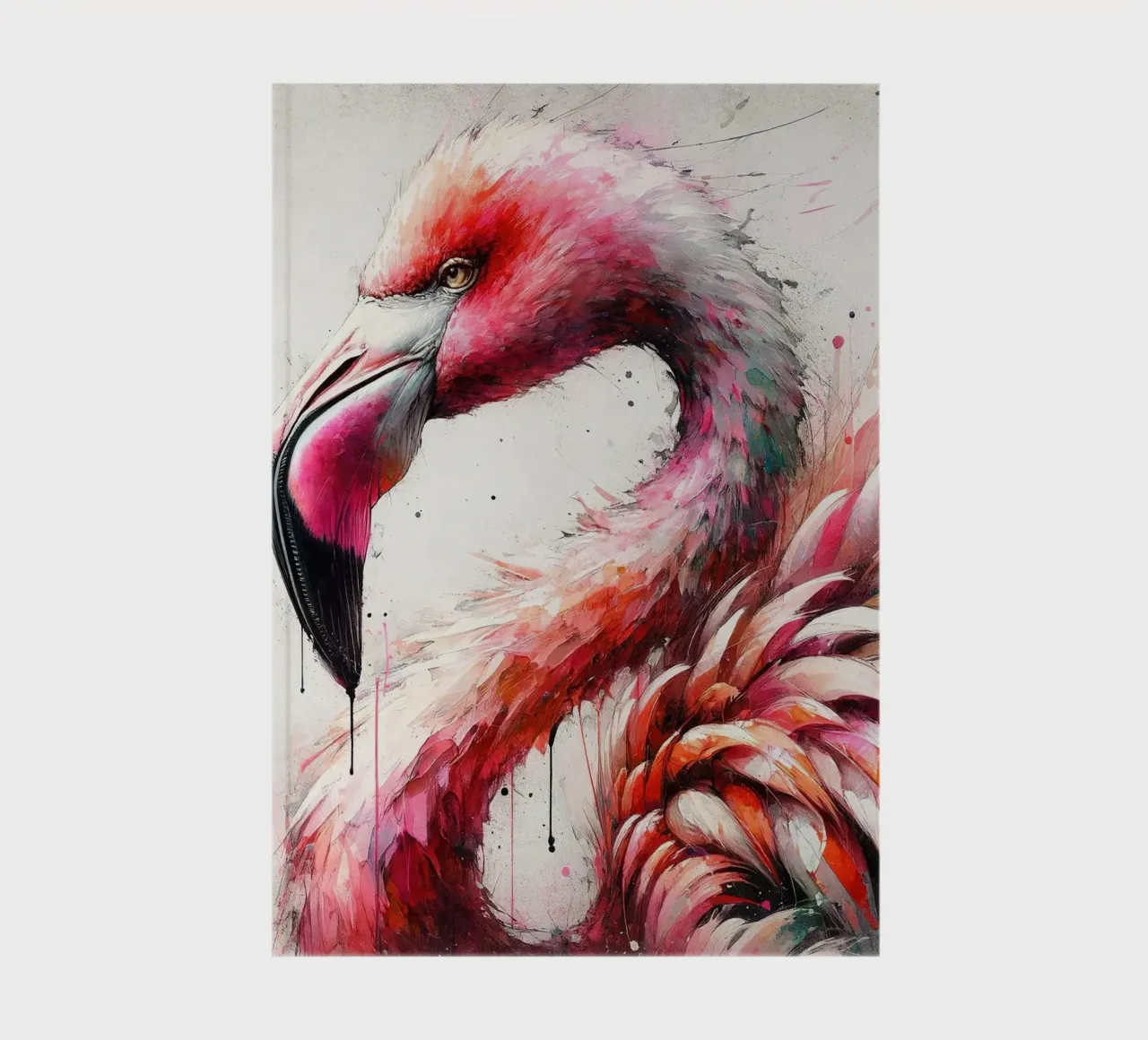 Watercolor Flamingo notebook by Chromatic Fusion Studio
