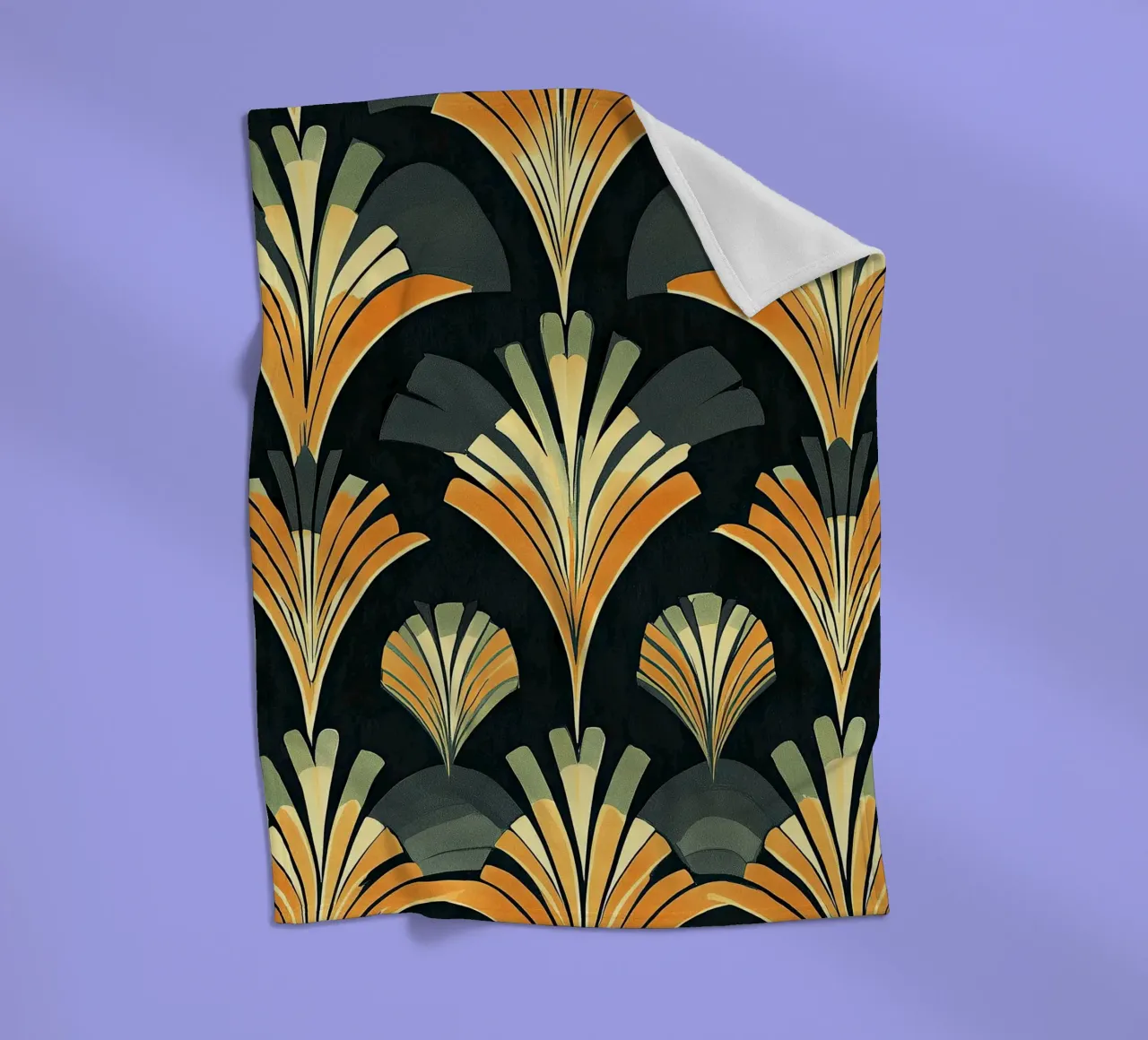 Art Deco coperta in pile da Golden Era