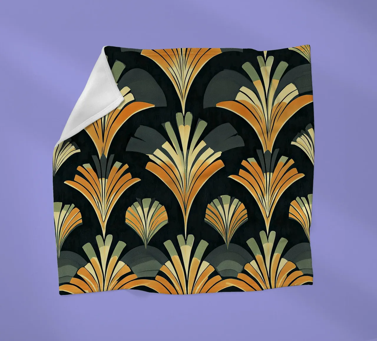 Art Deco coperta in pile da Golden Era