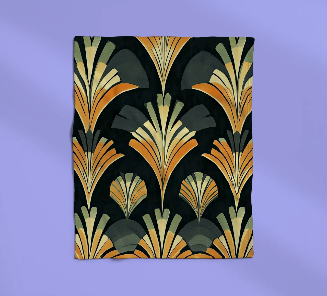 Art Deco coperta in pile da Golden Era