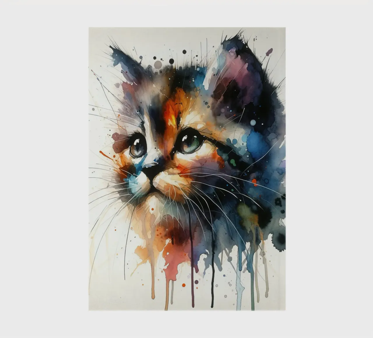 Aquarell Kitty Katze Notizbuch von Chromatic Fusion Studio
