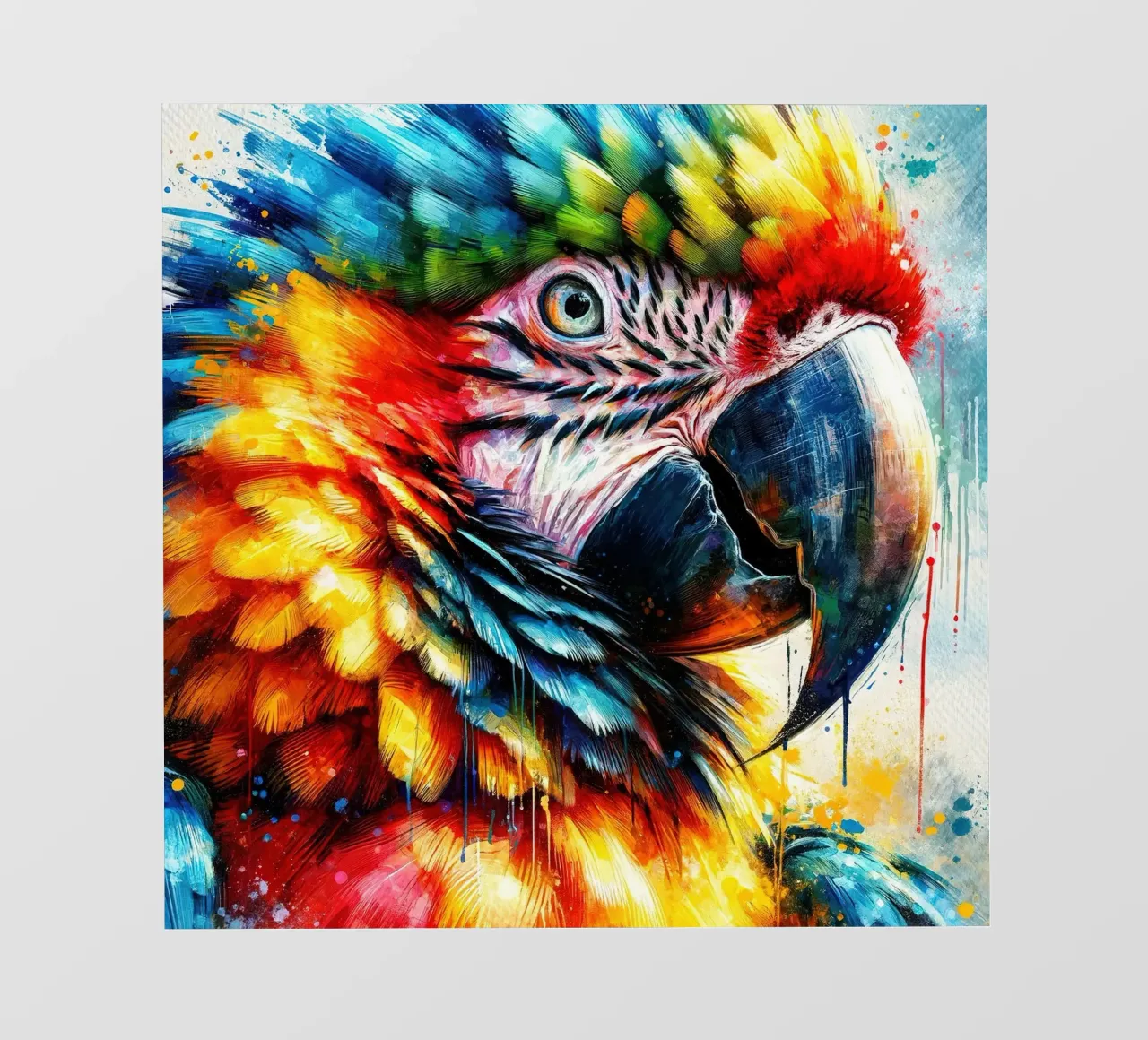 Color Burst Parrot pvc cover by Chromatic Fusion Studio