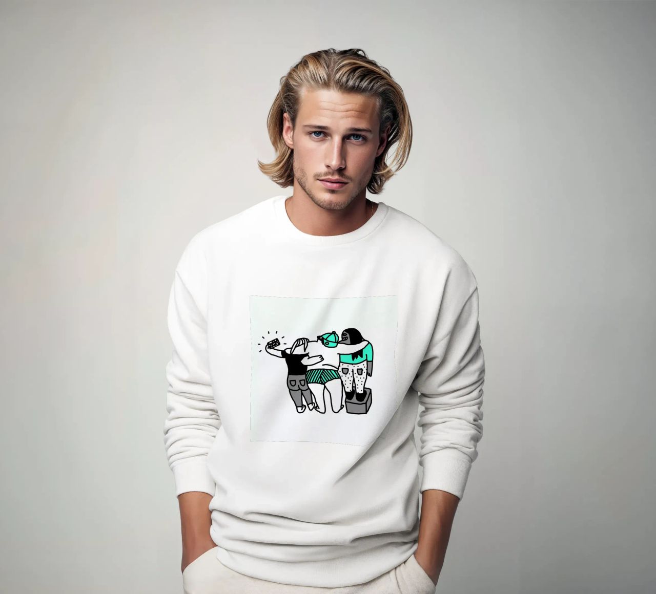Selfie sudadera de Herzette