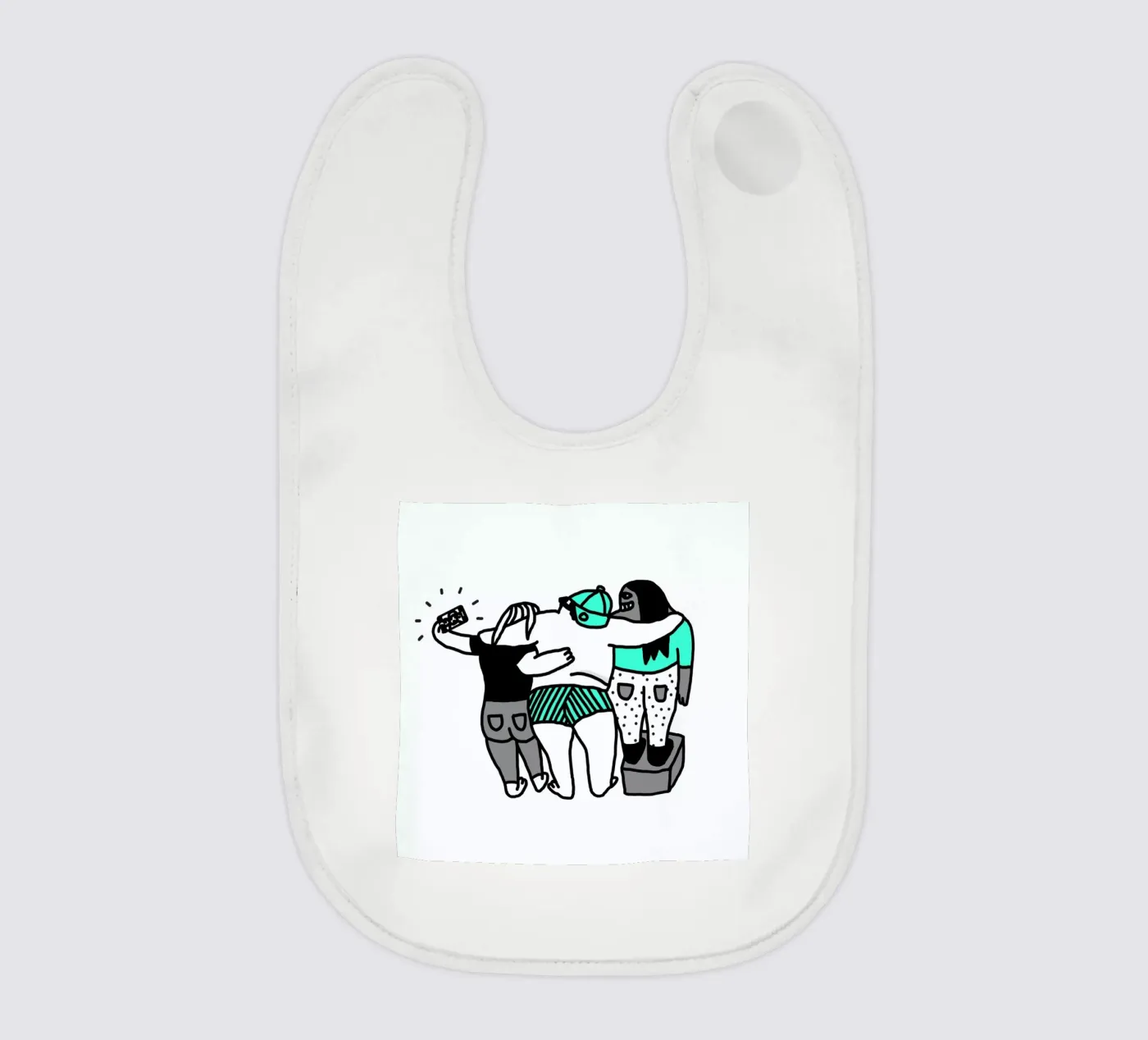 Selfie baby bib by Herzette