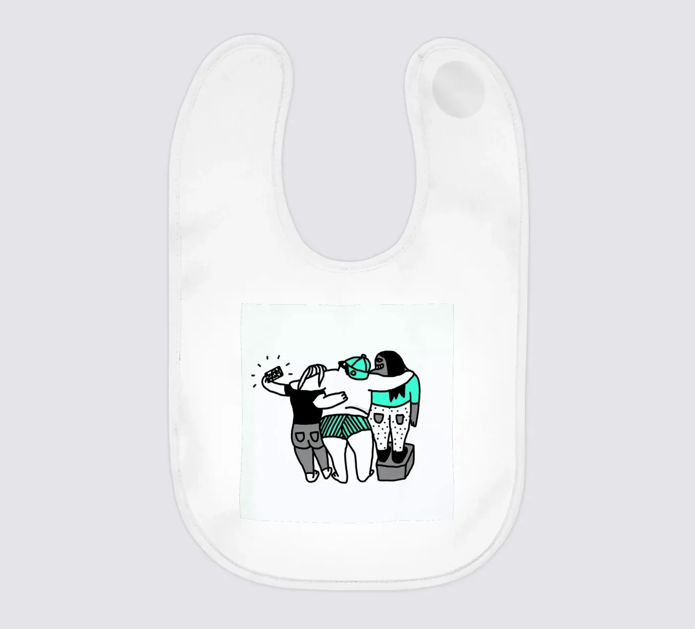 Selfie baby bib by Herzette