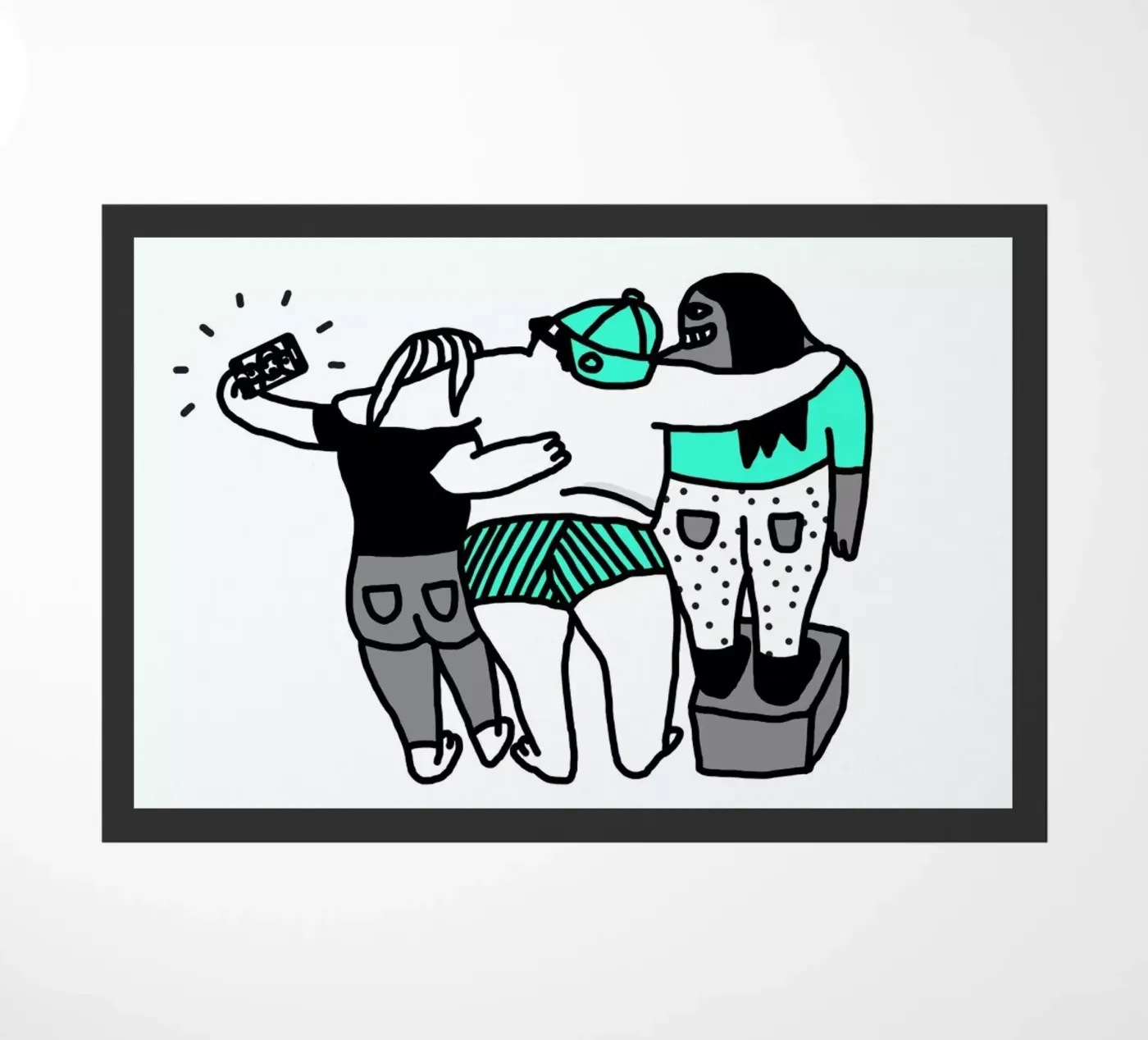 Selfie doormat by Herzette