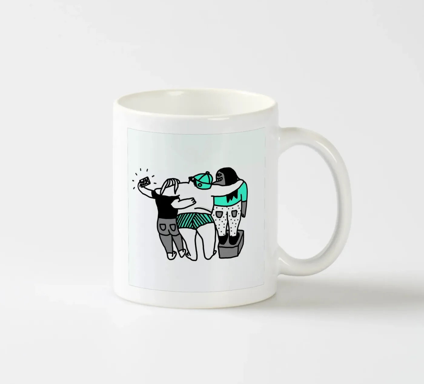 Selfie ceramic mug by Herzette